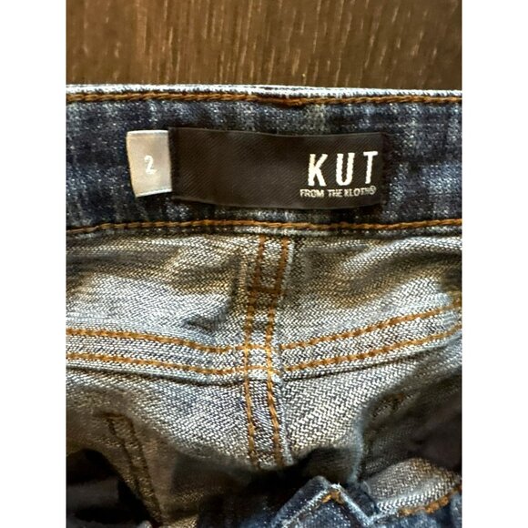 Kut From The Kloth Catherine Boyfriend Blue Denim Jeans Size 2 - Picture 3 of 10